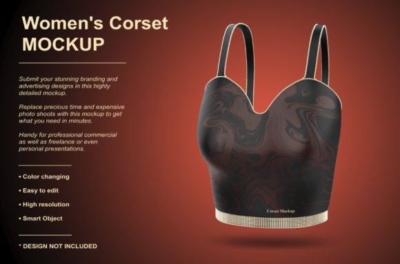 Download Women's Corset Apparel Mockup - Apparel mockup Collection